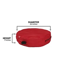 Santa's Bag 36" Hanging Christmas Wreath Storage Container
