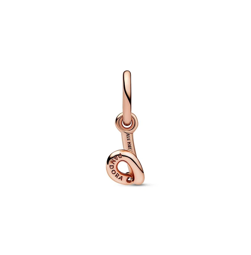 Pandora 14k Rose Gold-Plated Script Alphabet Dangle Charm - Gold