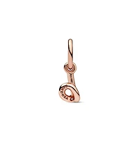 Pandora 14k Rose Gold-Plated Script Alphabet Dangle Charm - Gold