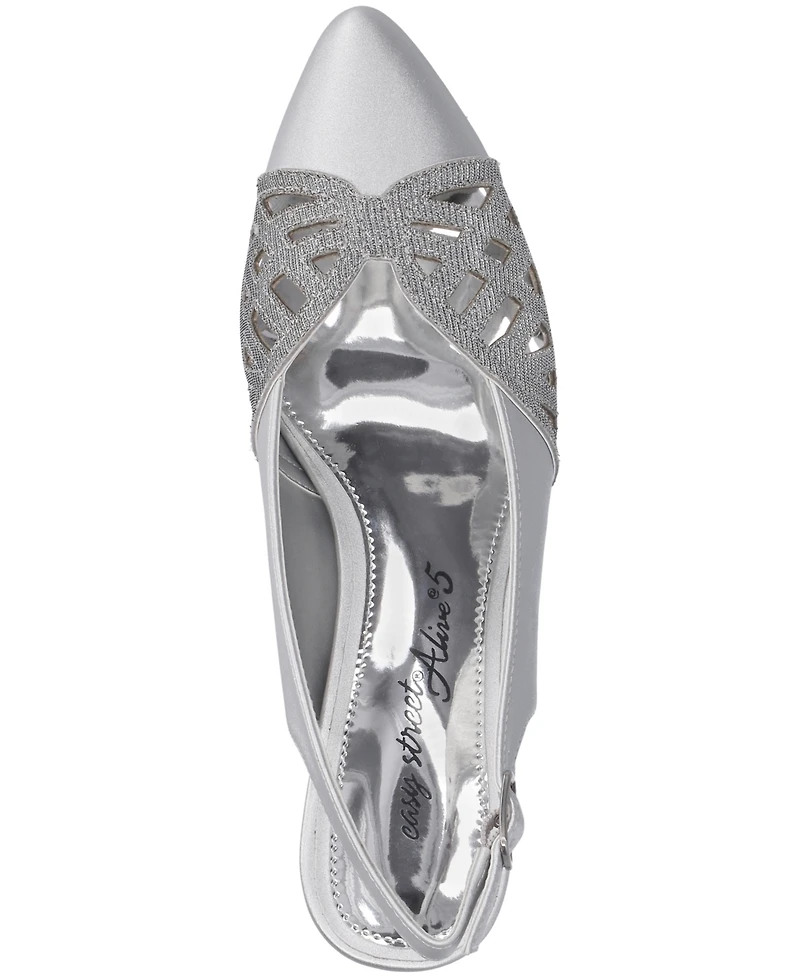 Easy Street Women's Bizzy Buckle Slingback Pumps