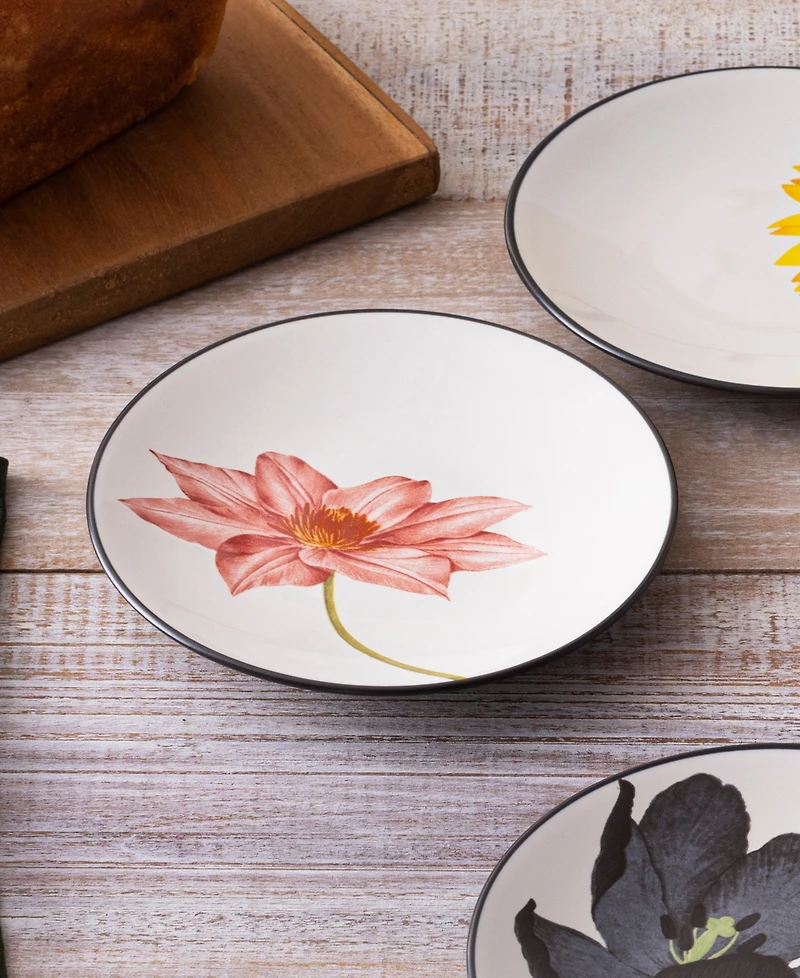 Noritake Colorwave Floral Appetizer Plates, Set of 4