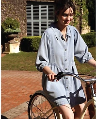 Belle & Bloom Supercut Denim Dress