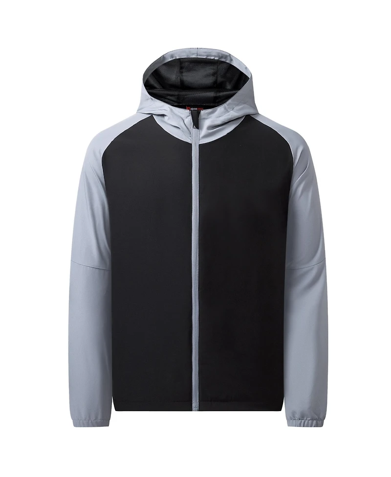 Alpine Swiss Men's Cory Light Windbreaker Jacket Water-Resistant Packable Hooded Softshell Coat Ideal for Travel Layering Everyday Outdoor Activities