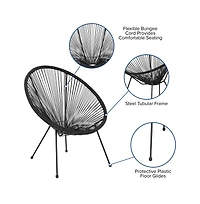 Papasan Bungee Lounge Chair