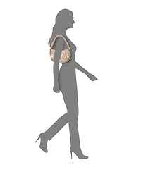 Nina Braided Crystal Hobo Bag