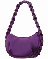 Nina Braided Crystal Hobo Bag