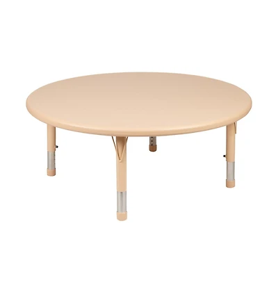 45" Round Plastic Height Adjustable Activity Table