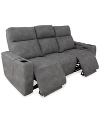 Greymel 84" Zero Gravity Fabric Sofa with Power Headrests, Created for Macy's
