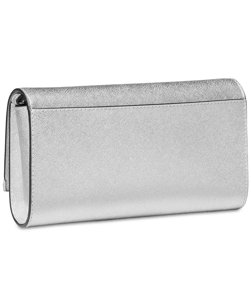 Michael Kors Mona East West Large Leather Clutch