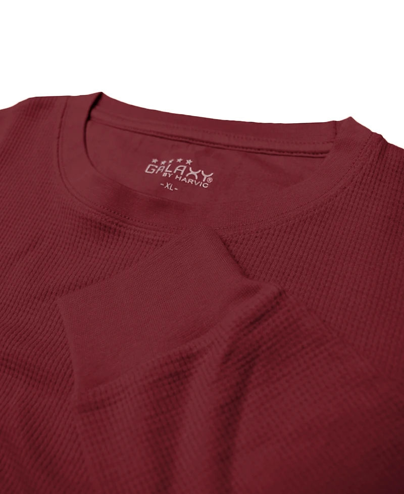 Galaxy By Harvic Men's Oversized Long Sleeve Thermal Shirt