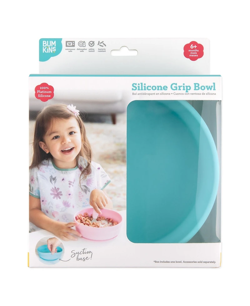 Bumkins Baby Boys and Girls Silicone Grip Bowl