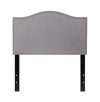 Arched Twin Headboard With Accent Nail Trim