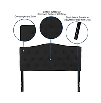 Arched Full Button Tufted Upholstered Headboard