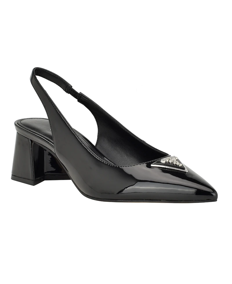 Guess Women's Zanda Slingback Block Heel Pumps