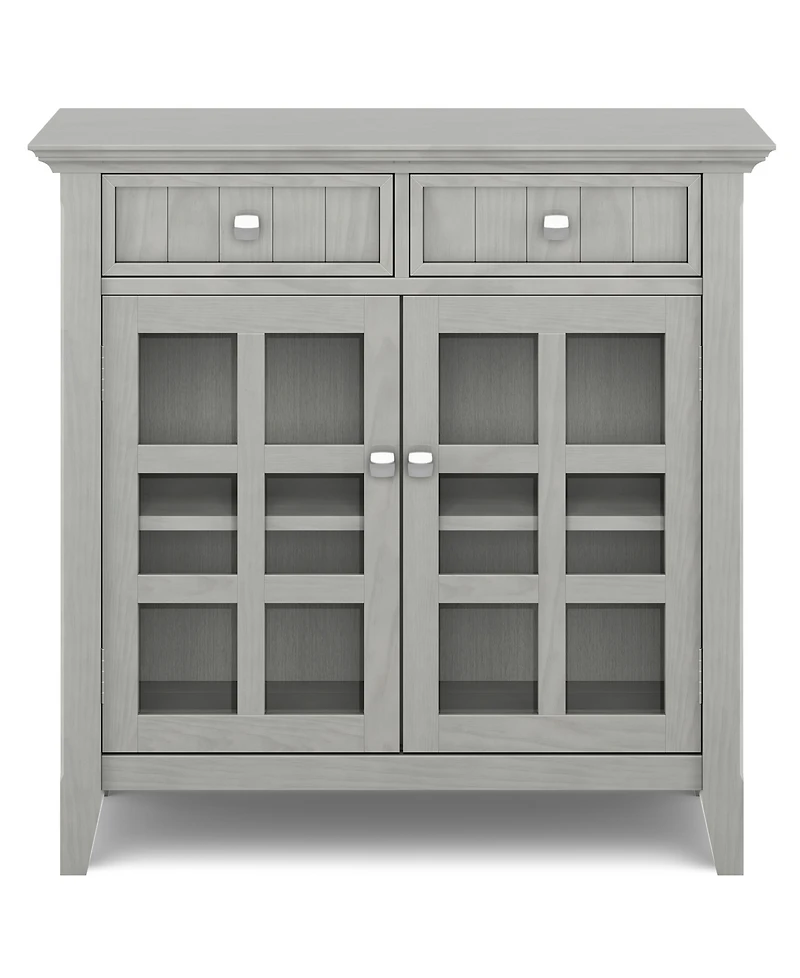 Simpli Home Acadian 36" Solid Wood Entryway Storage Cabinet