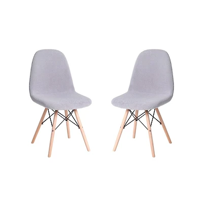 Set Of 2 Lyon Accent Chairs, Modern Chair For Bedroom, Entryway, And Living Room
