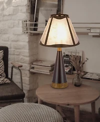 29.5" Height Metal and Wood Table Lamp with Shade