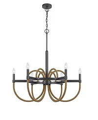Rowland 6 Light 31" Height Metal Chandelier