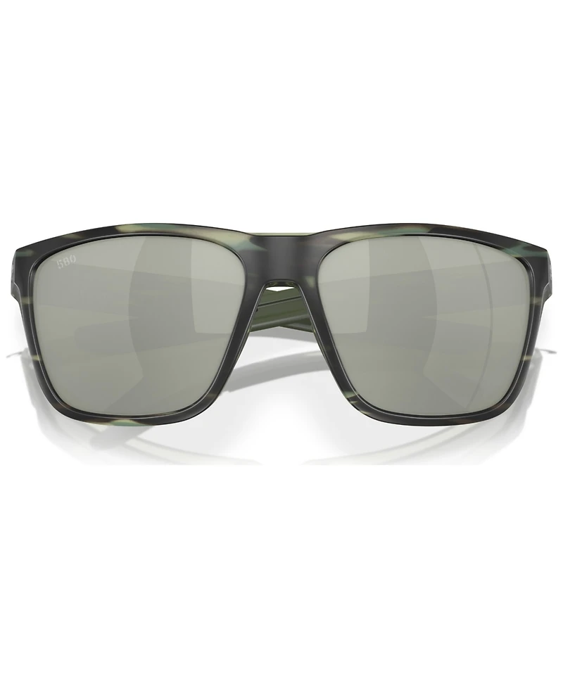 Costa Del Mar Men's Ferg Polarized Sunglasses, Mirror Polar 6S9002