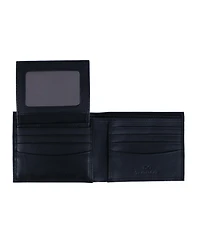 Trafalgar Men's Orion Leather 8-Slot Bi-Fold Wallet with Removable Id Card Case