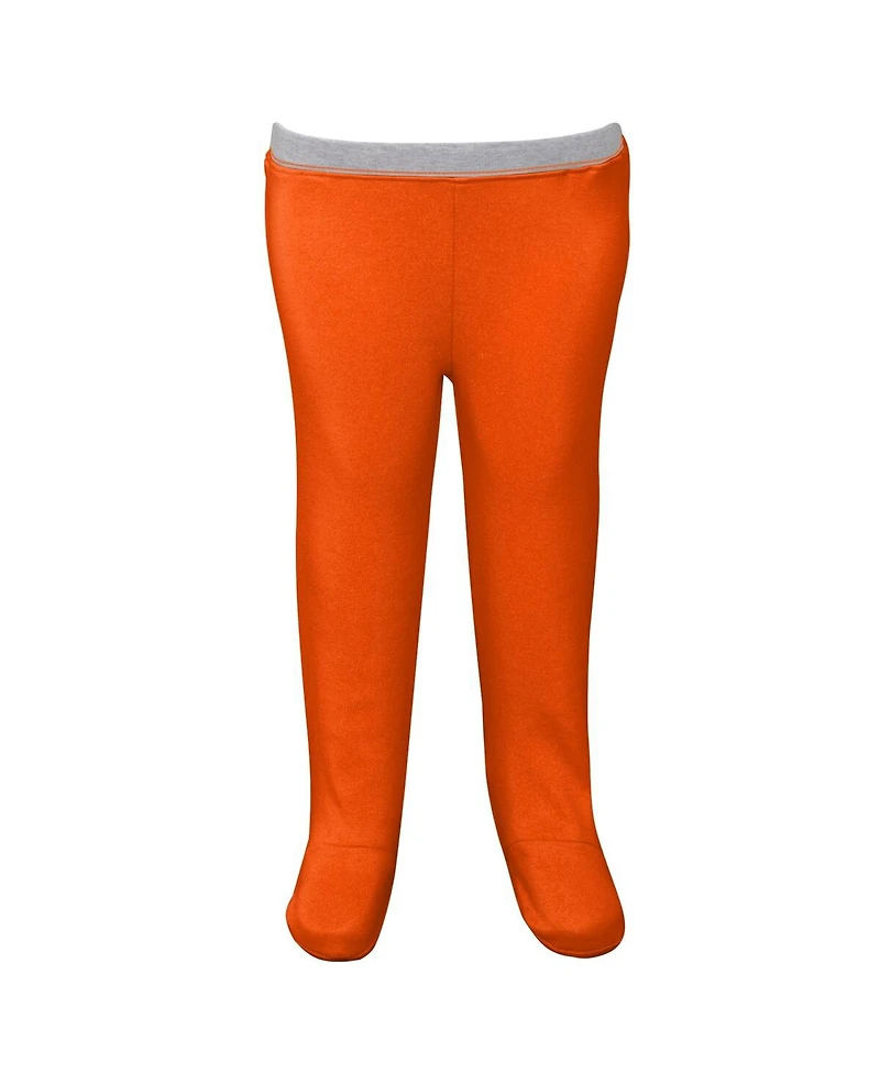 Newborn and Infant Boys Girls Orange, White Clemson Tigers Dream Team Raglan Long Sleeve Bodysuit Hat Pants Set