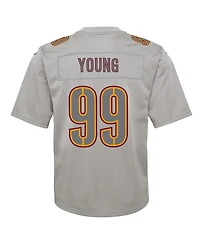 Big Boys Nike Chase Young Gray Washington Commanders Atmosphere Fashion Game Jersey