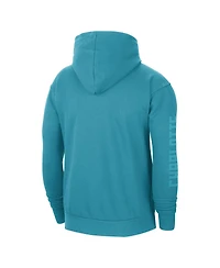 Men's Jordan Teal Charlotte Hornets Courtside Statement Edition Pullover Hoodie