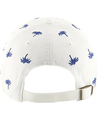 Men's and Women's '47 Brand White Los Angeles Rams Confetti Clean Up Adjustable Hat