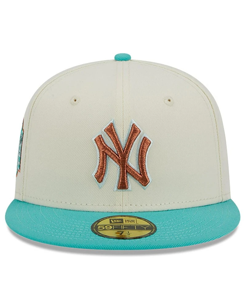 Men's New Era White York Yankees City Icon 59FIFTY Fitted Hat