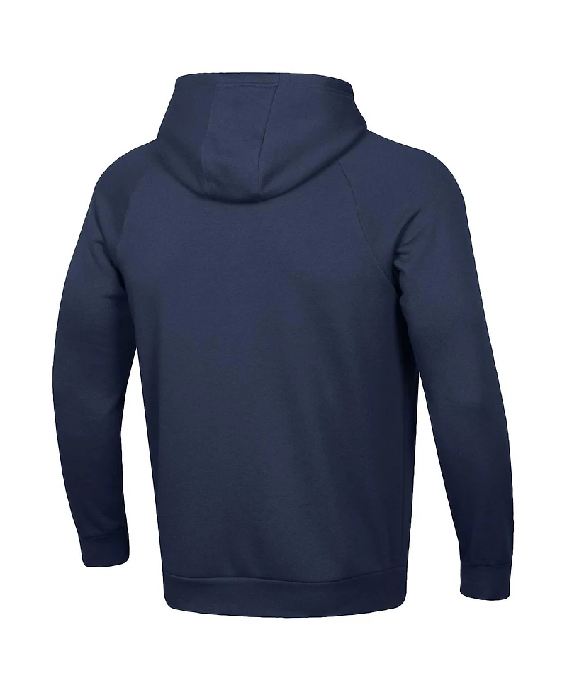 Men's Under Armour Navy Notre Dame Fighting Irish All Fight Raglan Pullover Hoodie