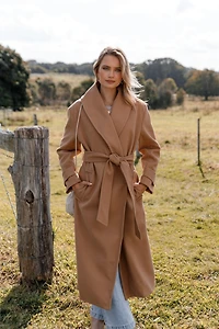 Petal and Pup Women's Emersyn Tie Front Coat