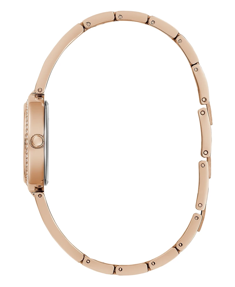 Guess Women's Analog Rose Gold-Tone Stainless Steel Watch 27mm