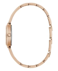 Guess Women's Analog Rose Gold-Tone Stainless Steel Watch 27mm