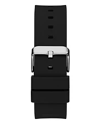 Guess Men's Multi-Function Black Silicone Watch 45mm