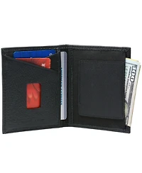 Alpine Swiss Rfid Blocking Slim Front Pocket Wallet Leather Business Card Case