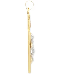 14k Gold Two-Tone Large Crucifix Pendant