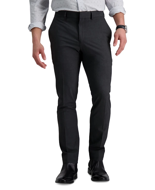 fitted lace wedding dress Men's Big & Tall Westport Black Flat Front Performance Stretch Gabardine Pant Black / 44
