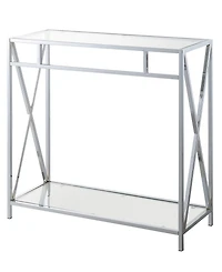 Convenience Concepts 31.5" Oxford Glass Hall Table with Shelf
