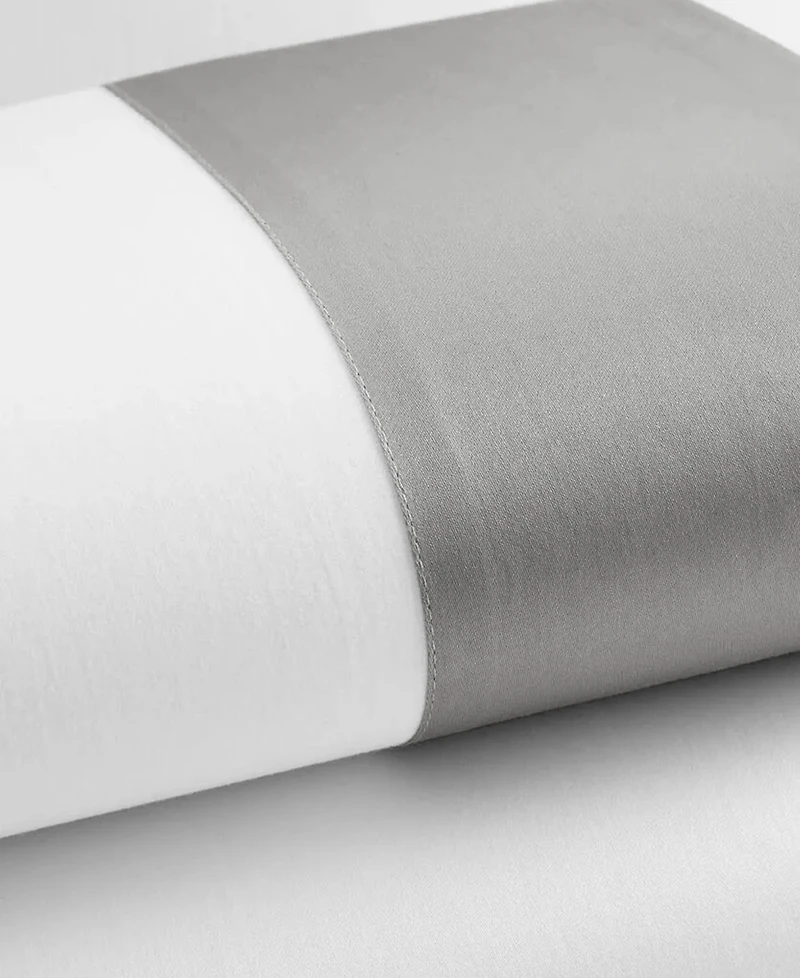 Closeout! Hotel Collection Italian Percale Sateen Cuff Pillowcase Pair, King, Exclusively at Macy's