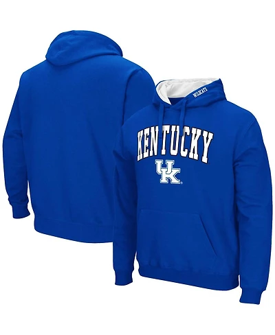 Men's Colosseum Kentucky Wildcats Arch and Team Logo 3.0 Pullover Hoodie