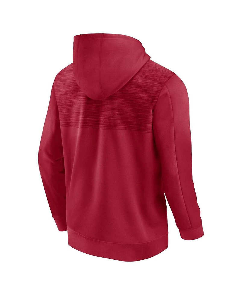 Men's Fanatics Crimson Oklahoma Sooners Power Index Full-Zip Hoodie