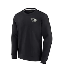 Men's and Women's Fanatics Signature Black Oregon State Beavers Super Soft Pullover Crew Sweatshirt