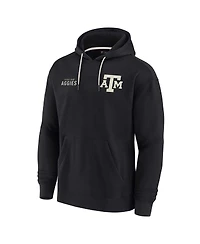 Men's and Women's Fanatics Signature Black Texas A&M Aggies Super Soft Fleece Pullover Hoodie