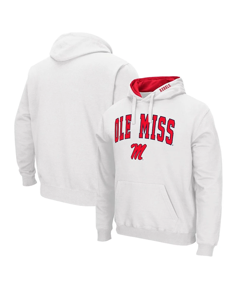 Men's Colosseum Ole Miss Rebels Arch & Team Logo 3.0 Pullover Hoodie