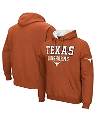 Men's Colosseum Burnt Orange Texas Longhorns Sunrise Pullover Hoodie