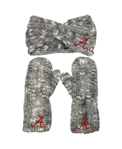 Women's ZooZatz Alabama Crimson Tide Logo Marled Headband and Mitten Set
