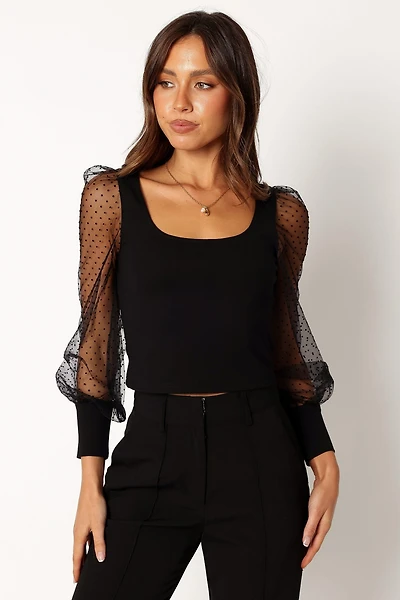 Petal and Pup Wesson Sheer Sleeve Top