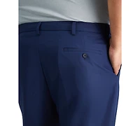 Haggar Men's Big & Tall Cool 18 Pro Classic-Fit Expandable Waist Flat Front Stretch Dress Pants