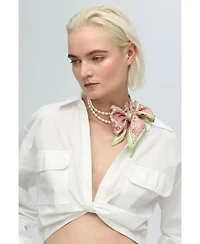 Mera Baroque Freshwater Pearl Necklace & Scarf set