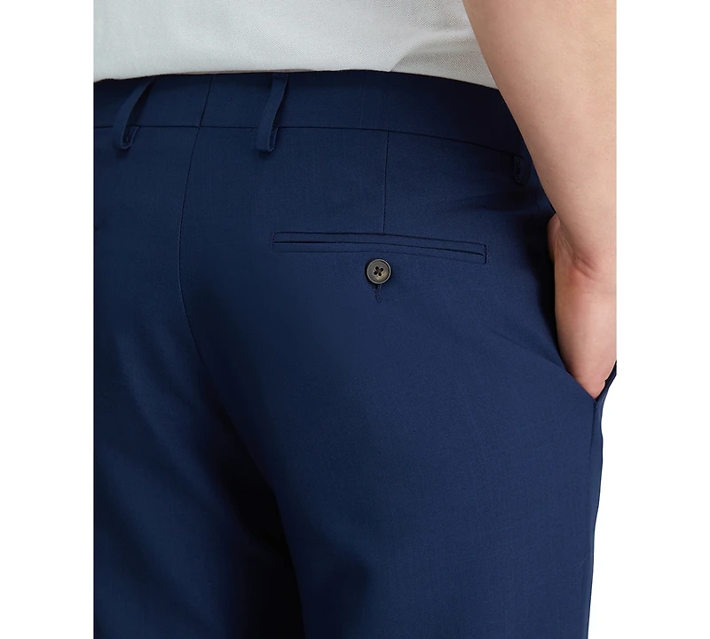 Haggar Men's Premium Comfort Straight-Fit 4-Way Stretch Wrinkle-Free Flat-Front Dress Pants